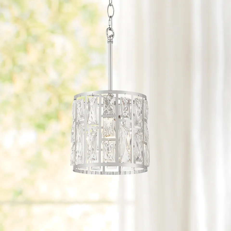Possini Euro Sofie 8 1/2" Chrome Crystal Mini Pendant Light