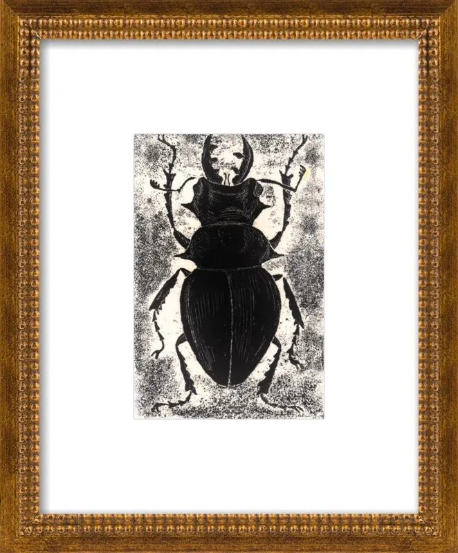 Black Beetle on White by Tennopent Sooster for Artfully Walls