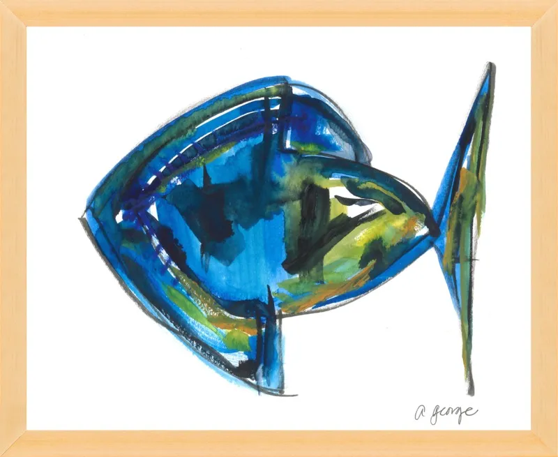 Asbtract Fish by Anthony George for Artfully Walls