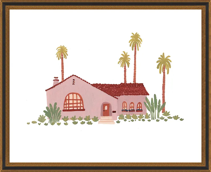 Pink Bungalow by Taylor Ann for Artfully Walls