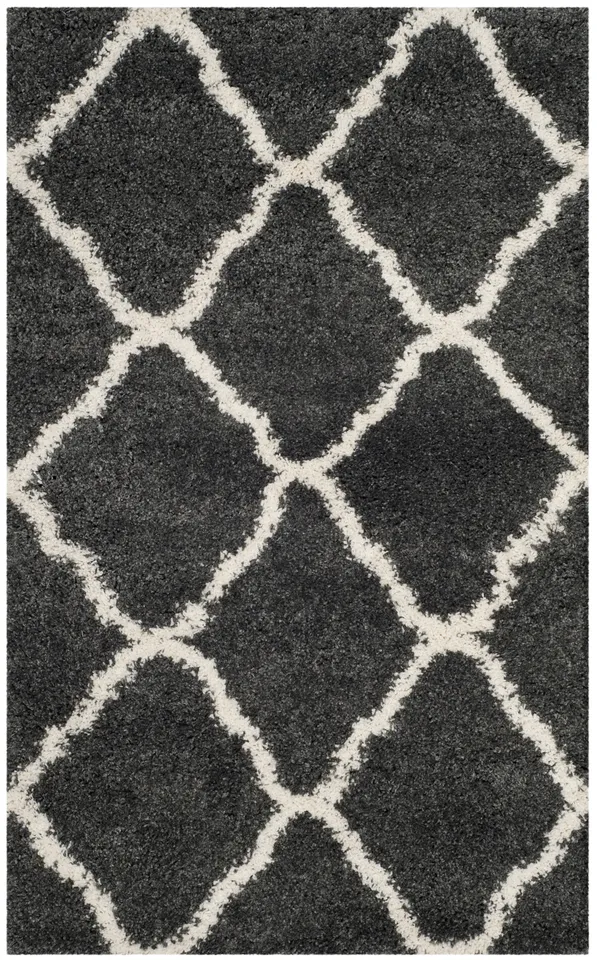 Arlo Home Woven Area Rug, SGH283G, Dark Grey/Ivory,  3' X 5'