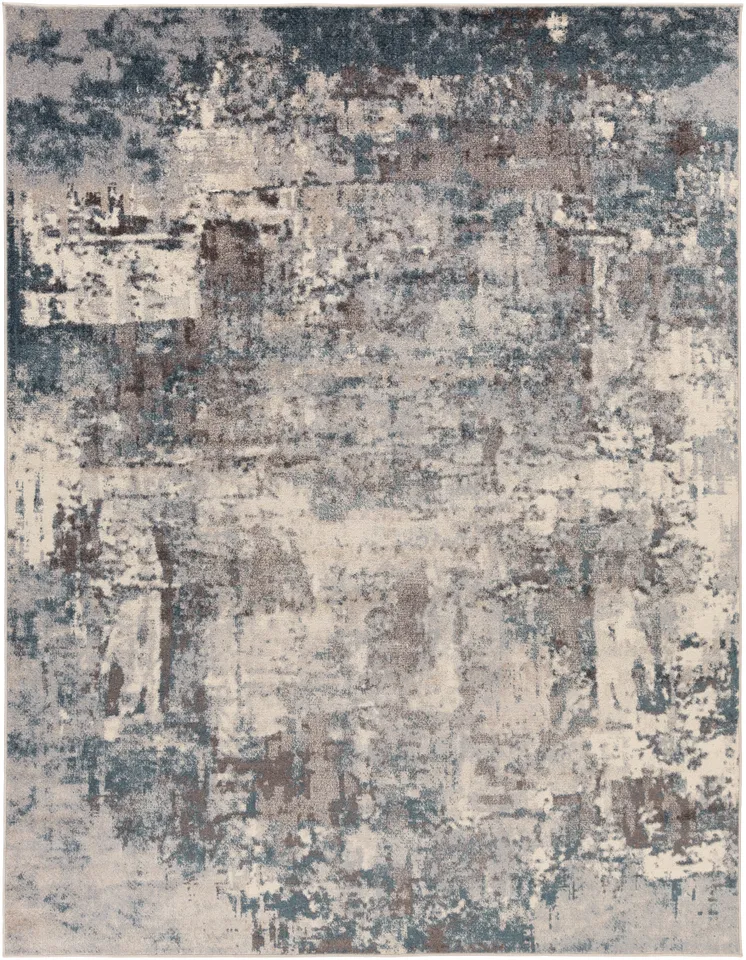 Ankara Gray Indoor 7'10" x 10'2" Machine Woven Rug