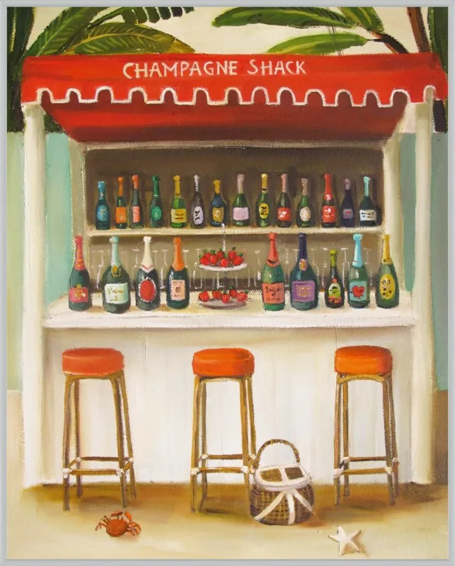 Champagne Shack by Janet Hill for Artfully Walls