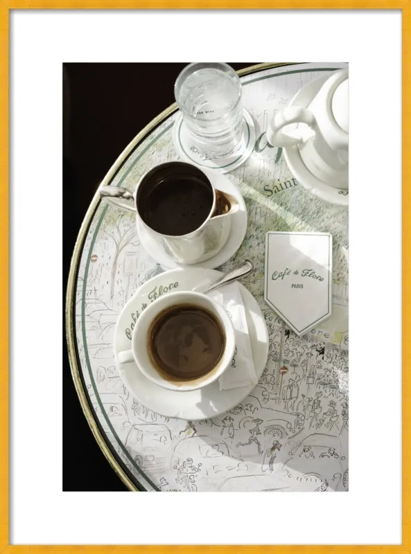 Chocolat chaud au Café de Flore by Lauren & Annael Tolila for Artfully Walls