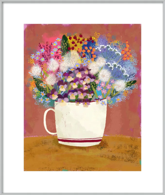 Violas in Russet by Joy Laforme for Artfully Walls