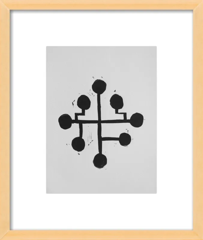 Geometric Midcentury Atomic Print by Stacy Rajab for Artfully Walls