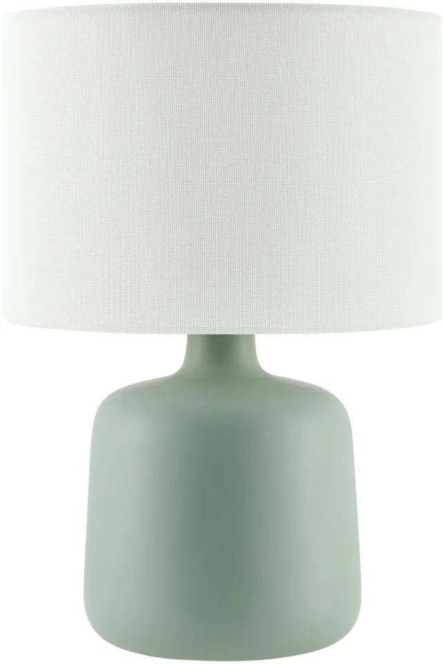 Elio  Glazed 13"H x 9"W x 9"D Accent Table Lamp