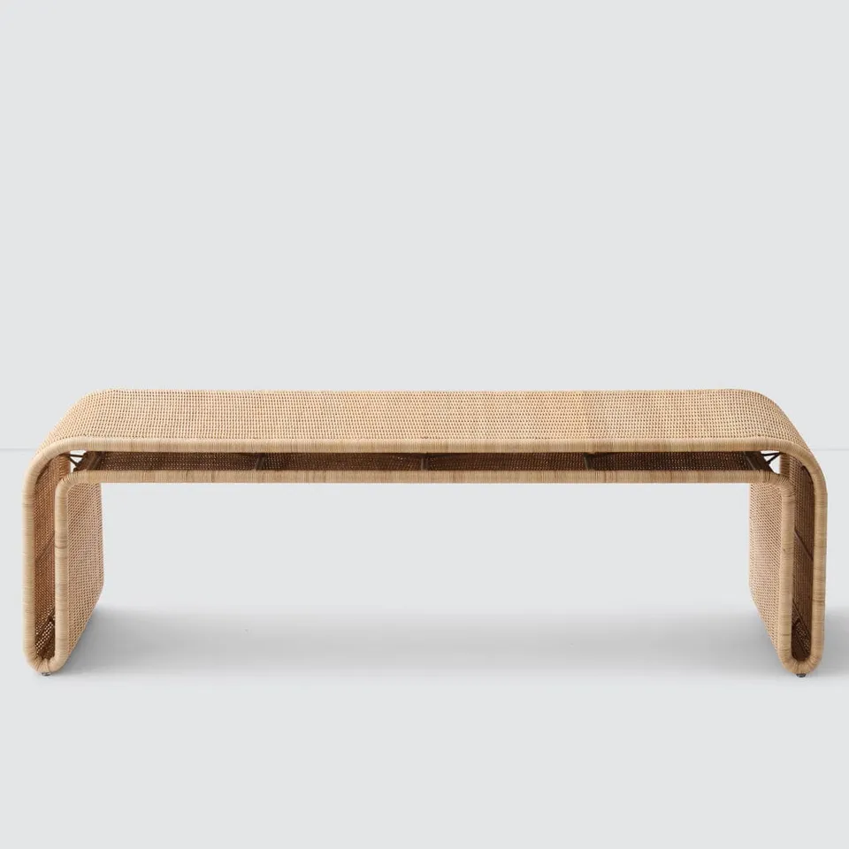 The Citizenry Penida Wicker Bench | Natural
