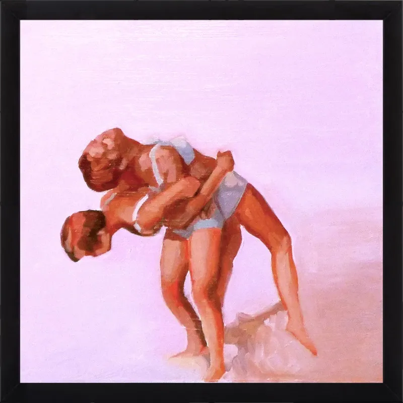 wrestling by Mary Sinner for Artfully Walls