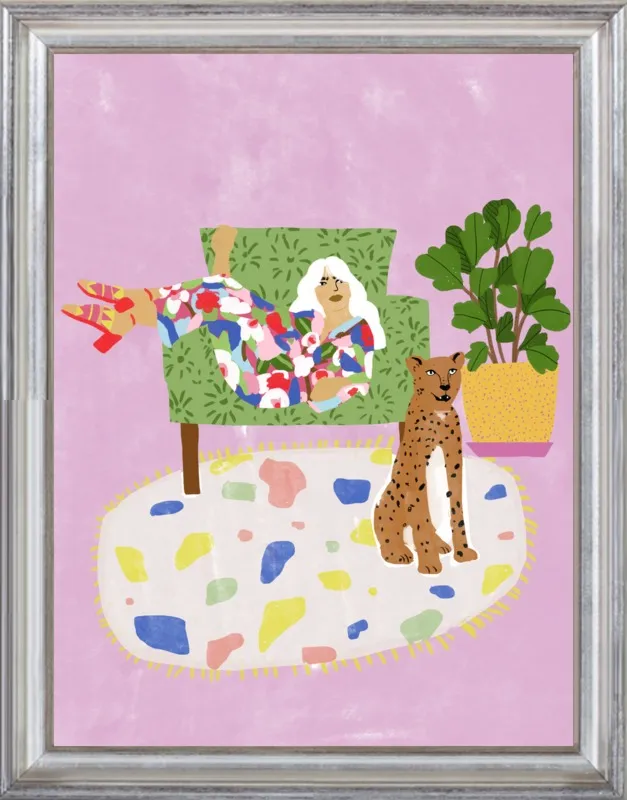 Lady and her tiger by Alja Horvat for Artfully Walls