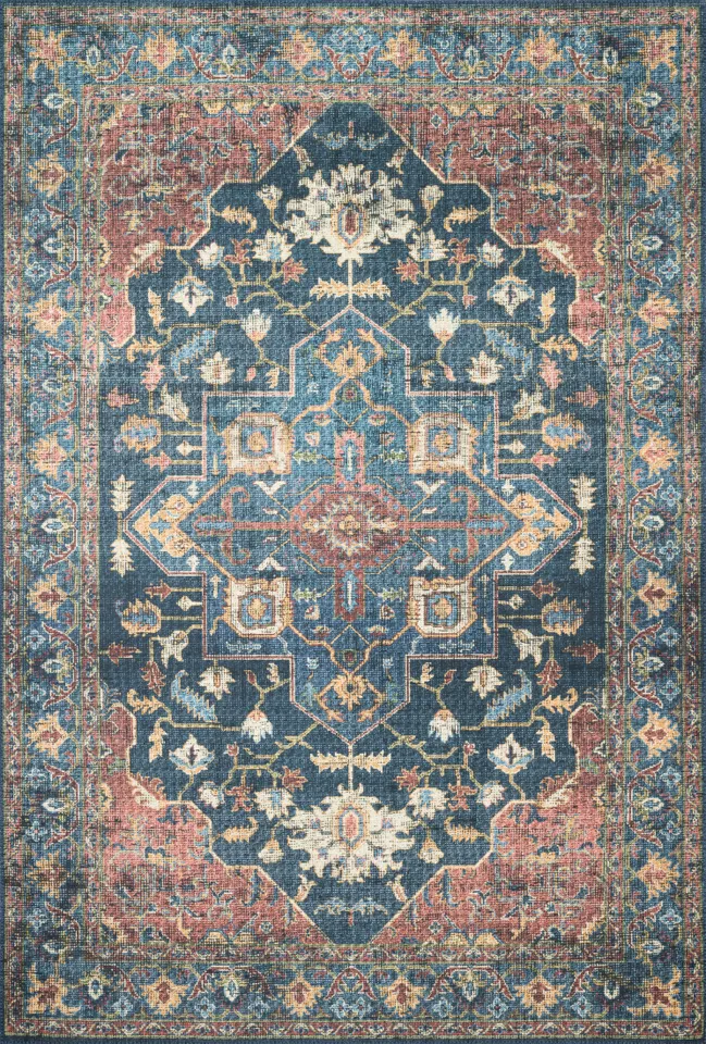 Loloi Skye Denim / Brick 6'-0" x 9'-0"