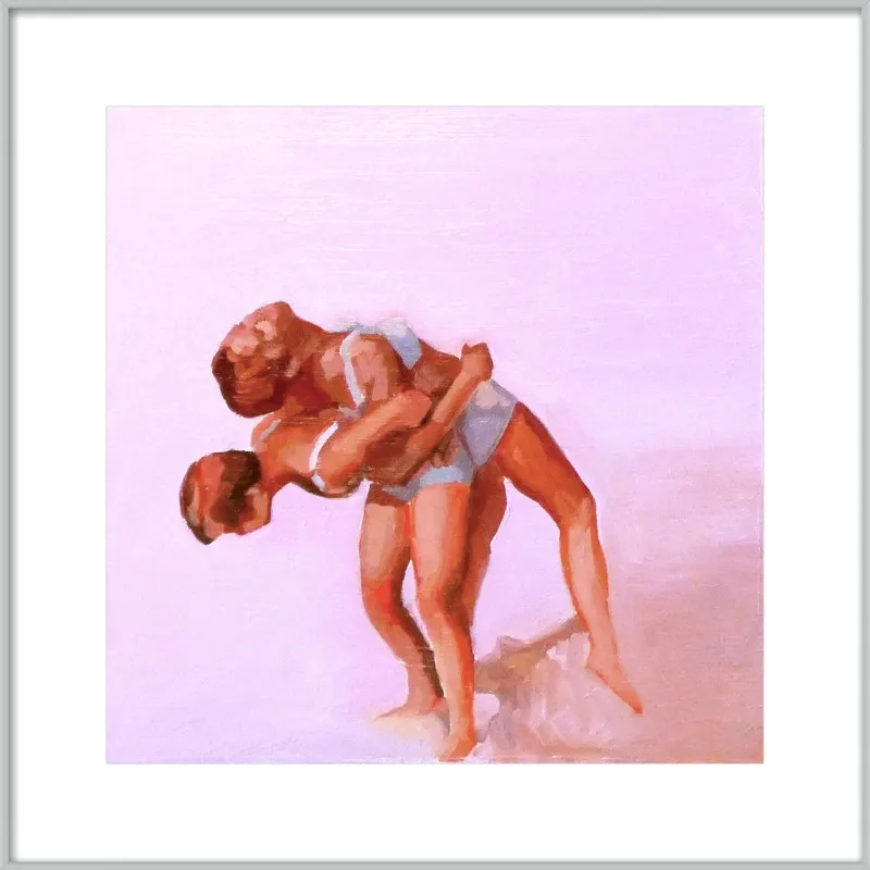 wrestling by Mary Sinner for Artfully Walls