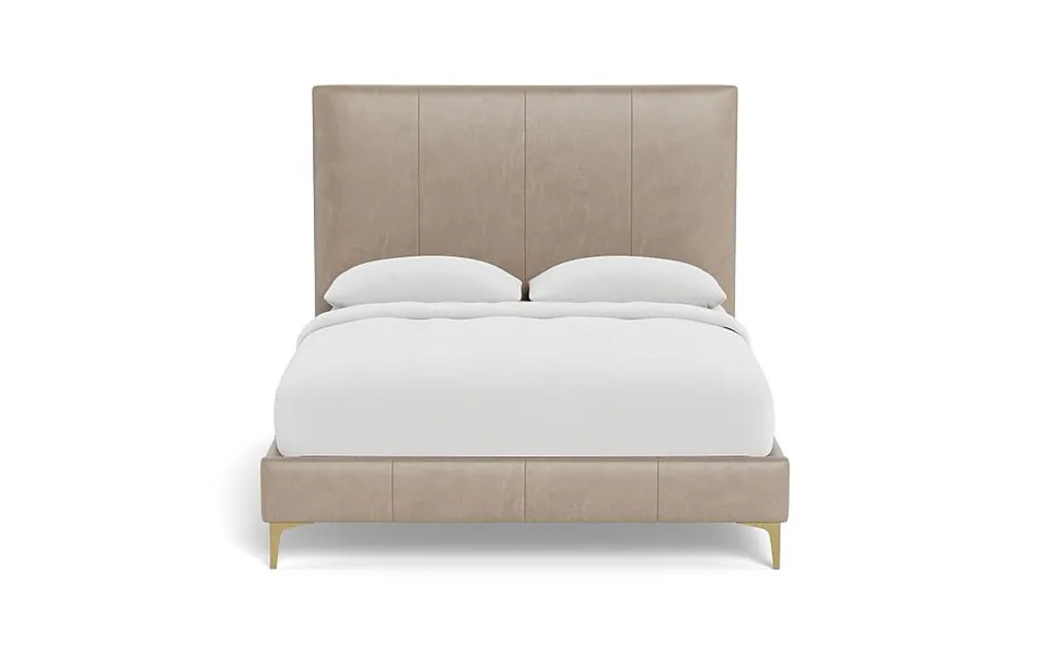 Lowen Leather Upholstered Bed with Tufting Option