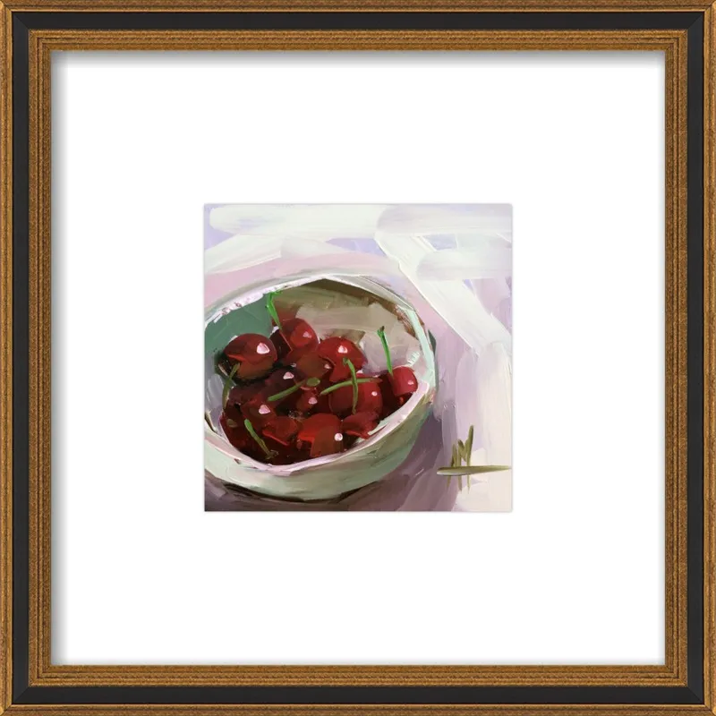 bowl of cherries no. 7 by Angela Moulton for Artfully Walls