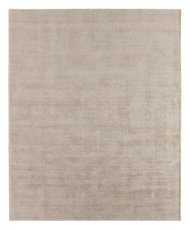 Arcus FTR02 Handmade Solid Taupe and Light Gray Runner Rug (12'x15')