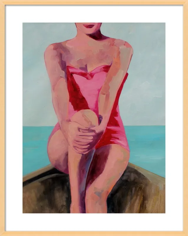 Woman in a Boat by T. S. Harris for Artfully Walls