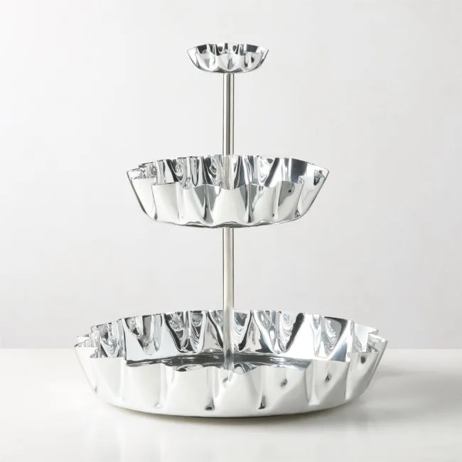 Meyer Polished Aluminum 3-Tier Seafood Tower