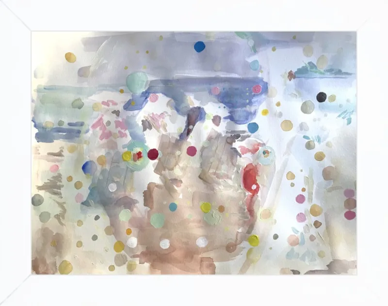 Beach scene (from memory)  by Hannah Dean for Artfully Walls