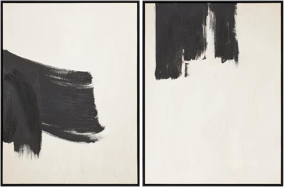 Brush Strokes BRUS-001 32"H x 24"W x 2"D, 32"H x 24"W x 2"D Framed Art