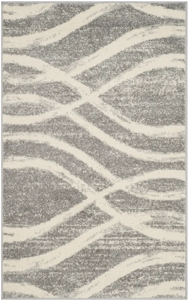 Arlo Home Woven Area Rug, ADR125B, Grey/Cream,  3' X 5'
