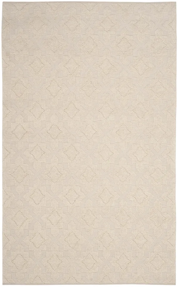 Arlo Home Hand Woven Area Rug, VRM103A, Ivory,  5' X 8'