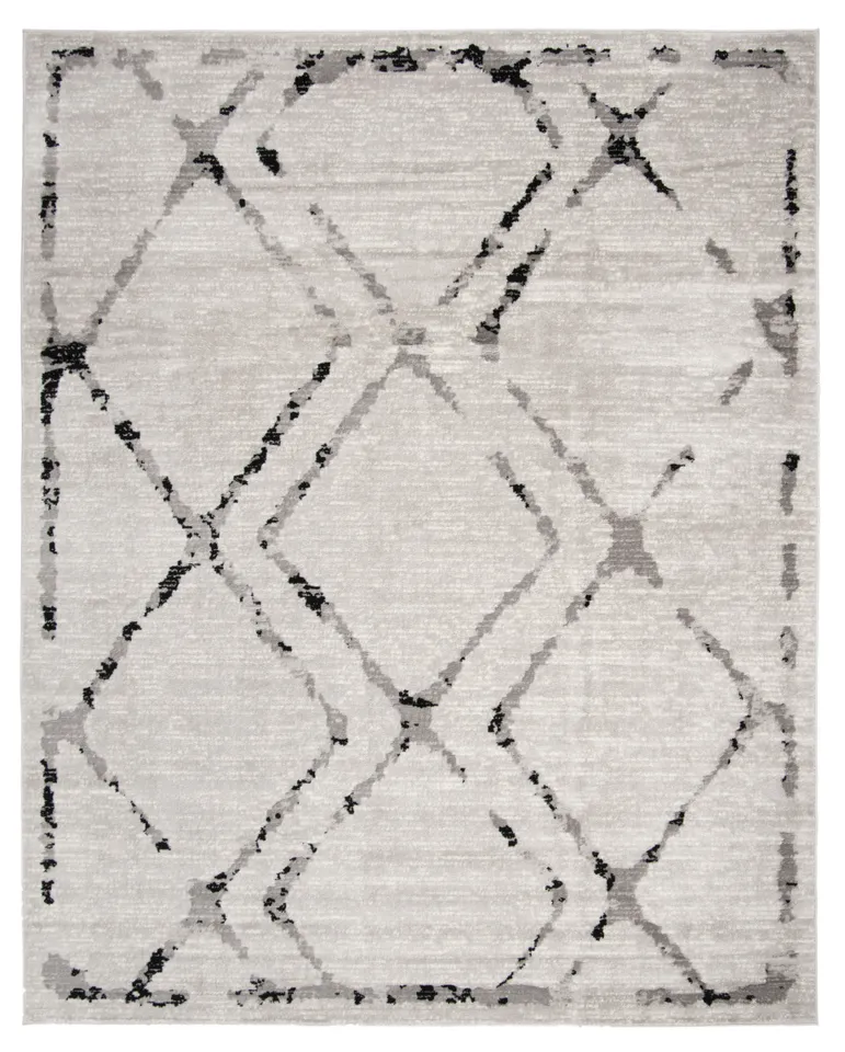 Arlo Home Woven Area Rug, SKY197H, Ivory/Grey,  8' X 10'