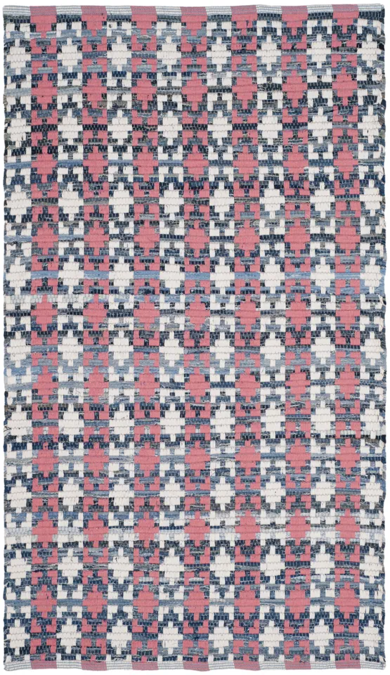 Arlo Home Hand Woven Area Rug, MTK123D, Coral/Multi,  3' X 5'