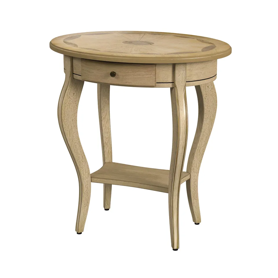 Jeanette Antique Beige Side Table