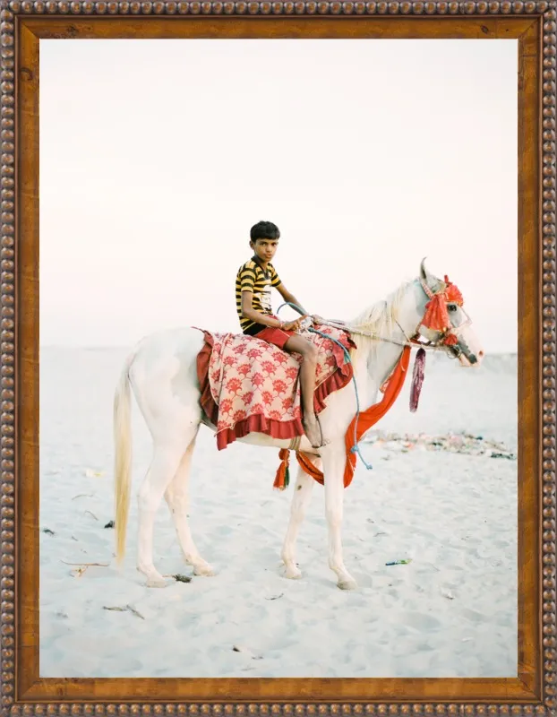Boy on Horse by Andrew Jacona for Artfully Walls
