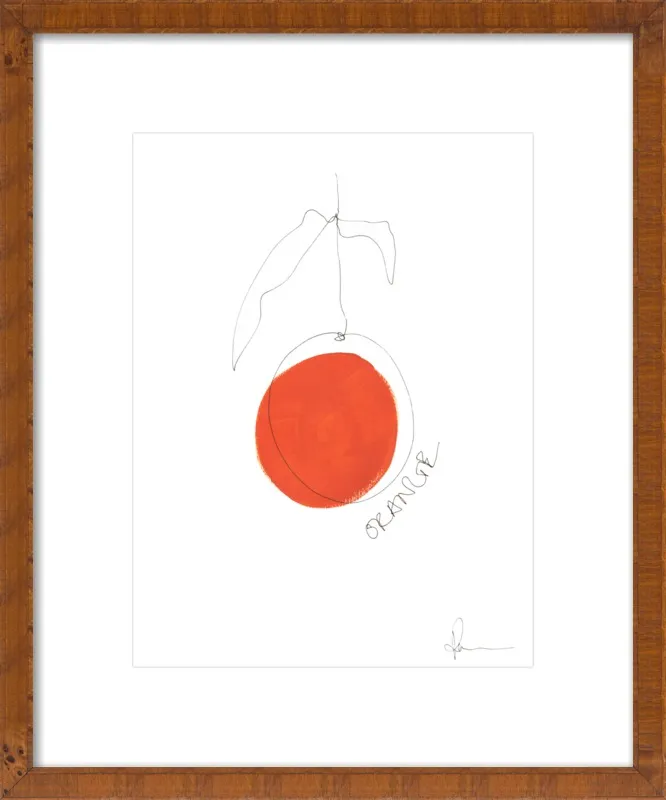 Orange by Polly Mann for Artfully Walls