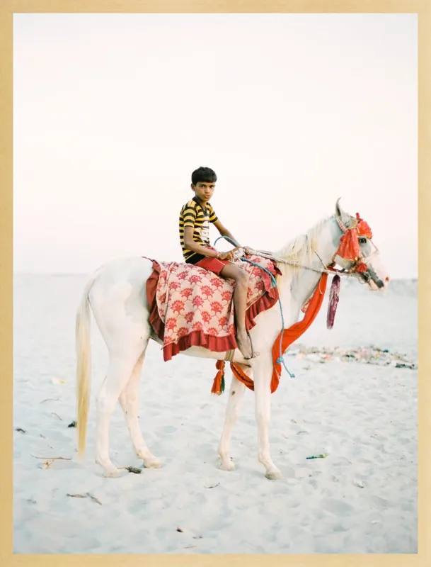 Boy on Horse by Andrew Jacona for Artfully Walls