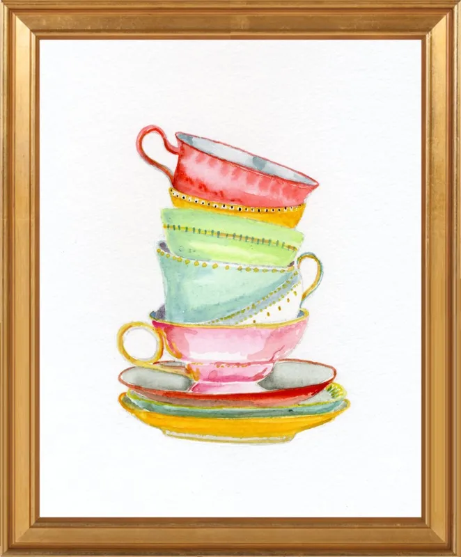 Teacups by Miri Eshet for Artfully Walls