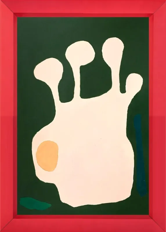 Nectarine Vase, abstraction 11 by Neicy Frey by Neicy Frey for Artfully Walls