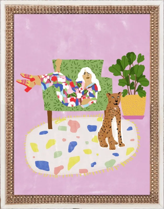 Lady and her tiger by Alja Horvat for Artfully Walls
