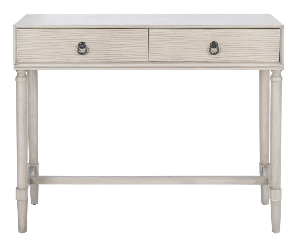 Aliyah 2 Drawer Console Table - Greige