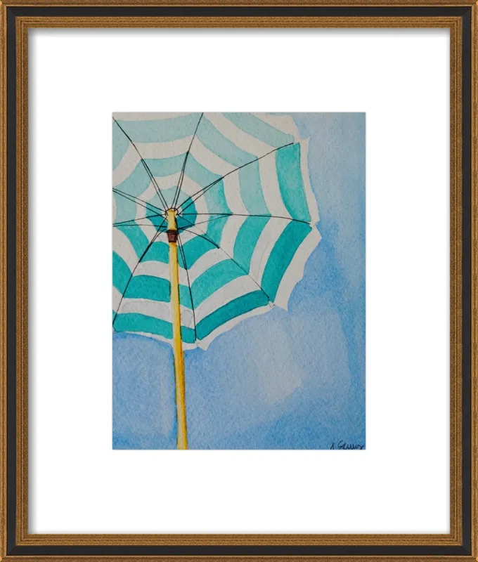 Stripes (Beach Umbrella Series) by Jen Scully  for Artfully Walls