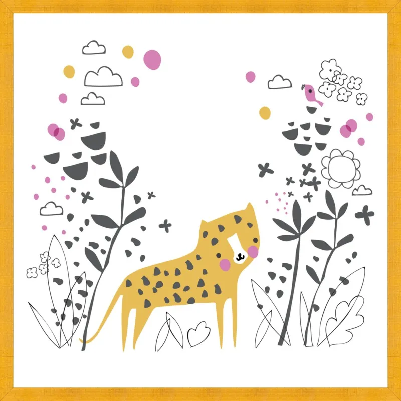 Little jungle leopard by Lizzie Mackay for Artfully Walls