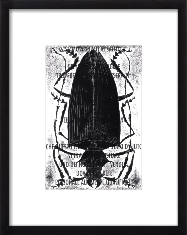 Black Beetle on Words by Tennopent Sooster for Artfully Walls