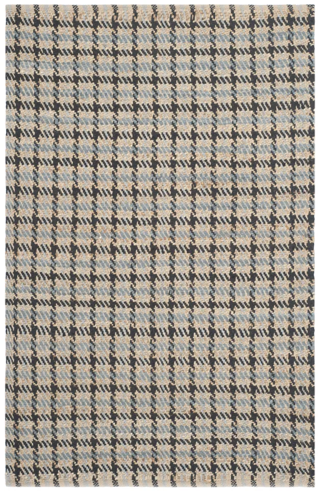 Arlo Home Hand Woven Area Rug, CAP823D, Grey/Natural,  4' X 6'
