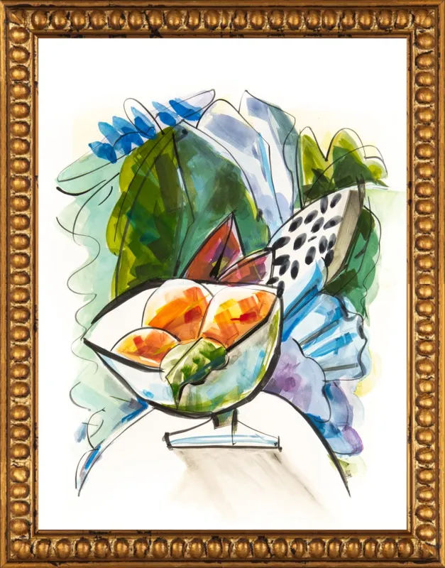Still life with oranges by Becky Aubry for Artfully Walls