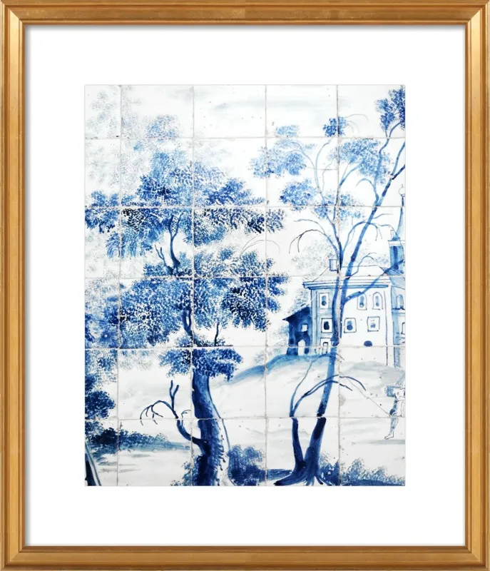 Lisbon Blue Tiles Two by Lupen Grainne for Artfully Walls