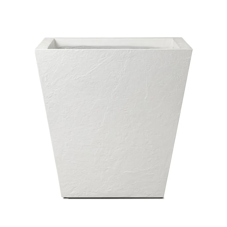 Koto Planter - Textured White Concrete