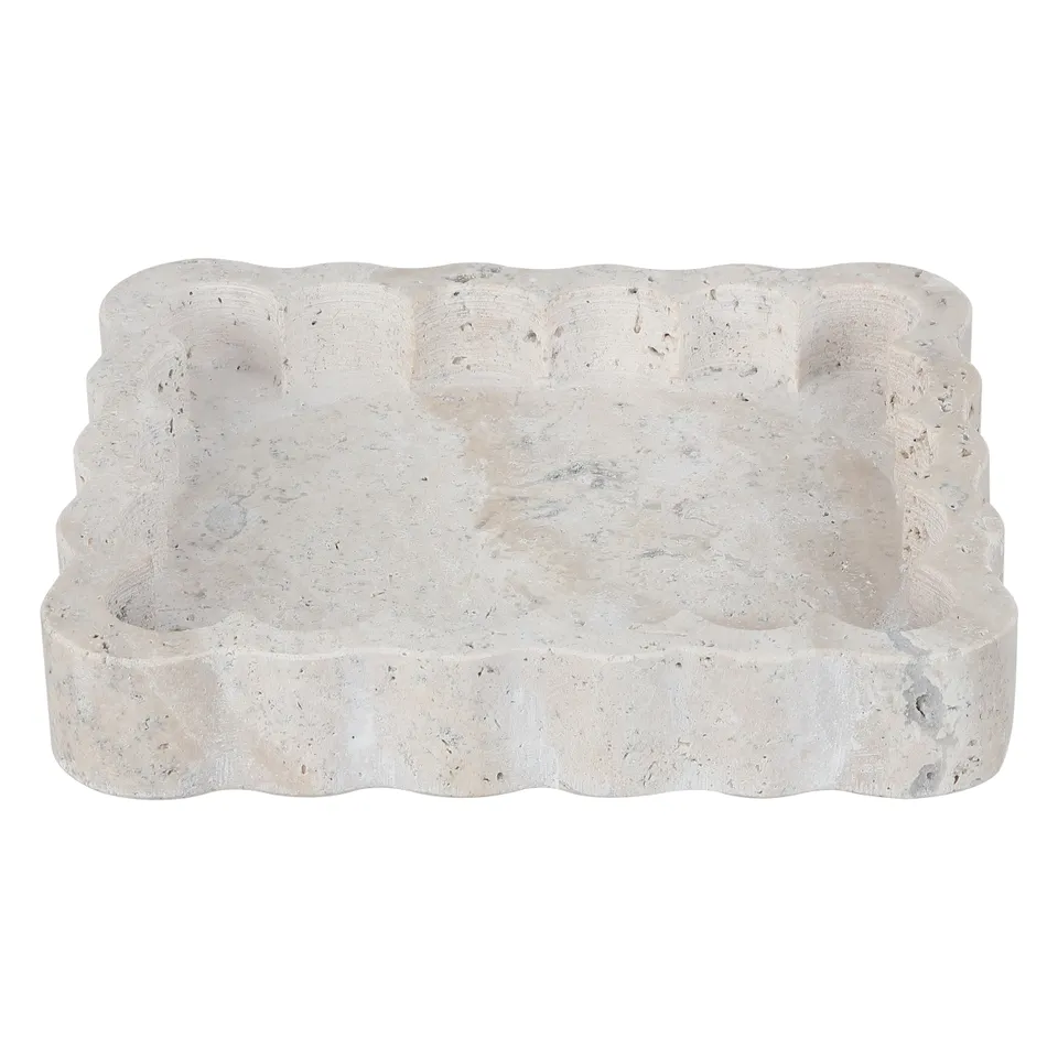 Cova Scalloped Catchall - Greige