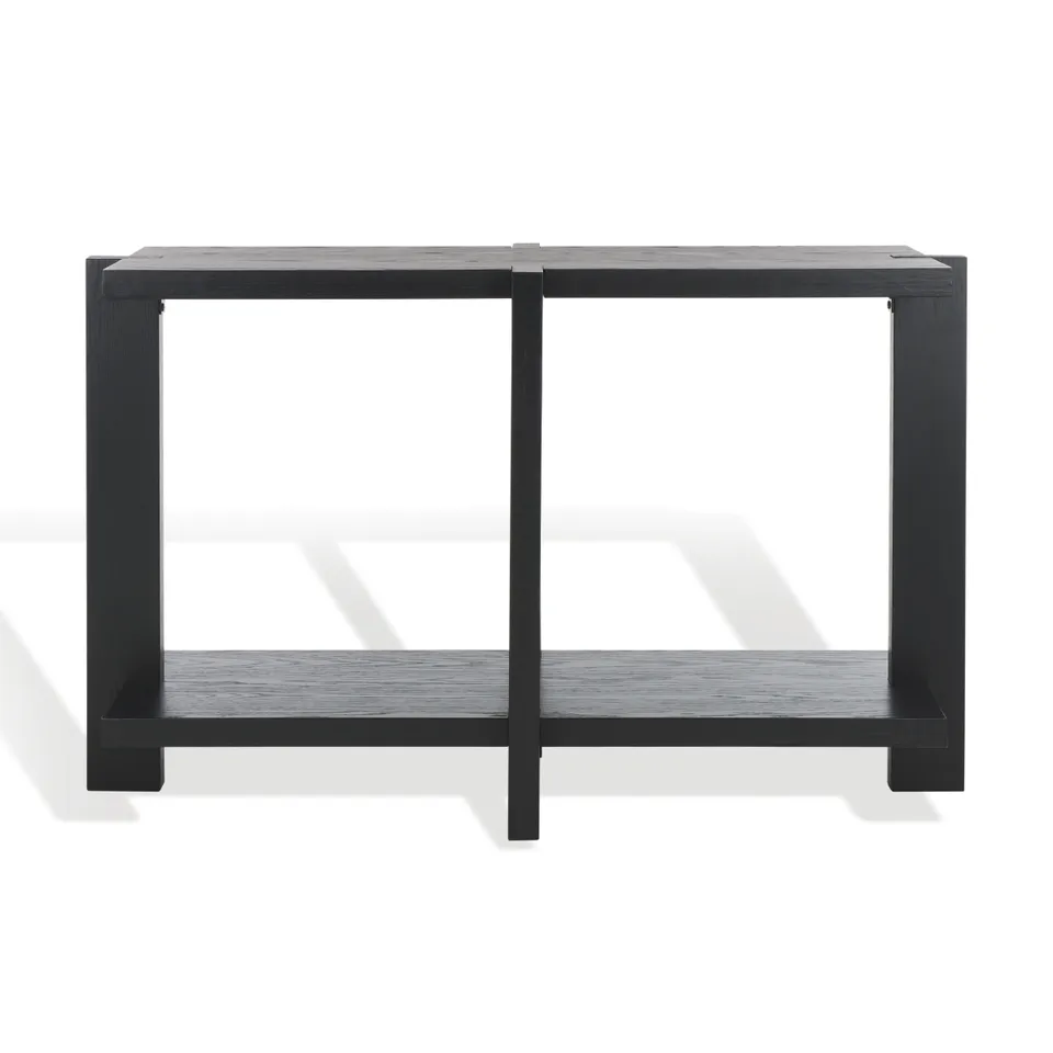 Quigley Rectangle Wood Console Table - Black