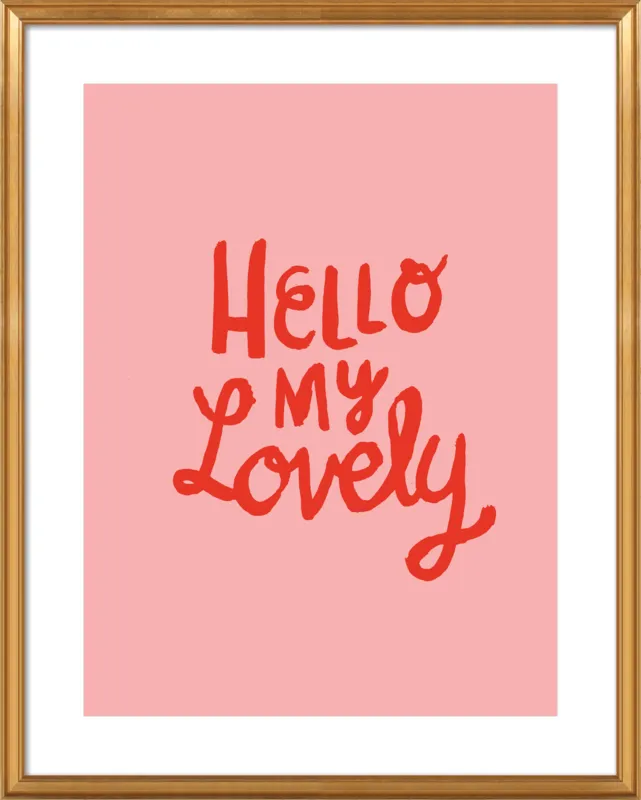 Hello My Lovely by Paula Mills for Artfully Walls