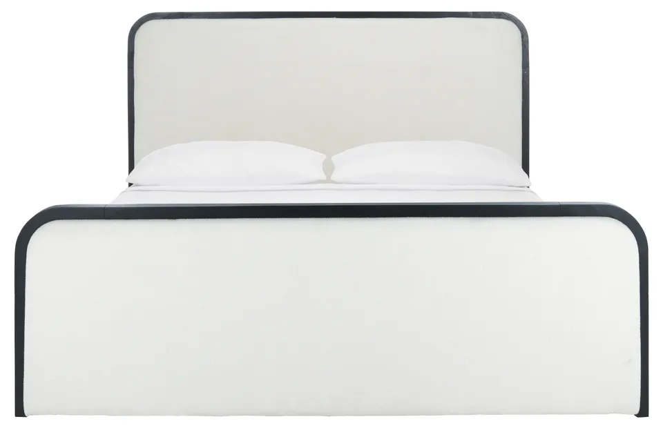 Karolina Boucle Bed - Ivory/Black