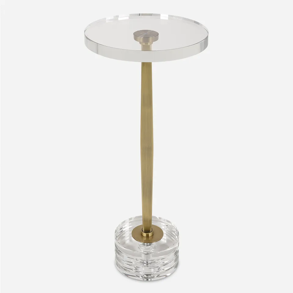 Groove Crystal Drink Table