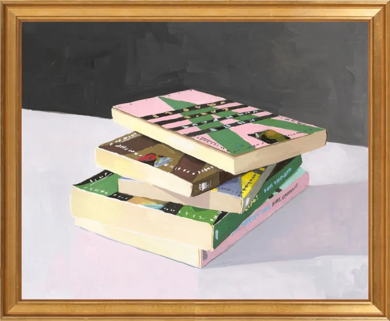 Vonnegut Stack by Elizabeth Mayville for Artfully Walls