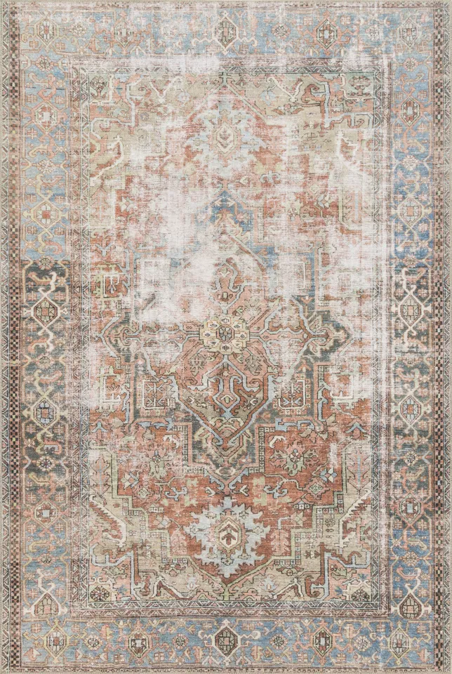 Loloi Loren Terracotta / Sky 7'-6" x 9'-6"