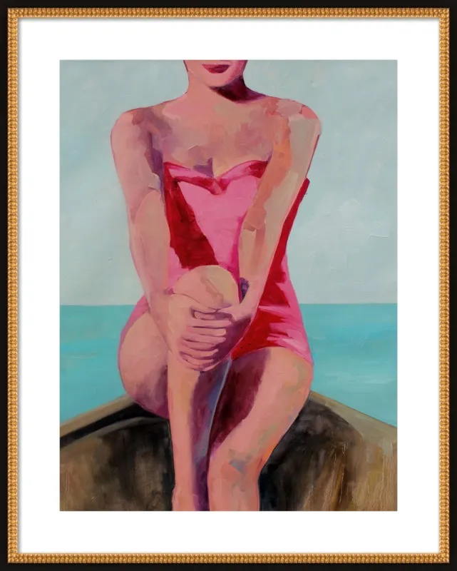 Woman in a Boat by T. S. Harris for Artfully Walls
